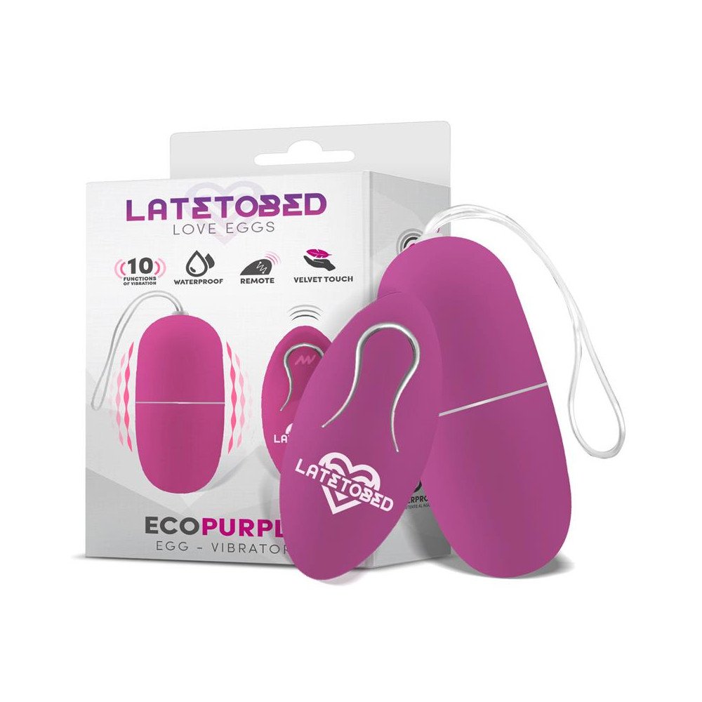 Ecopurple Huevo Vibrador con Control Remoto