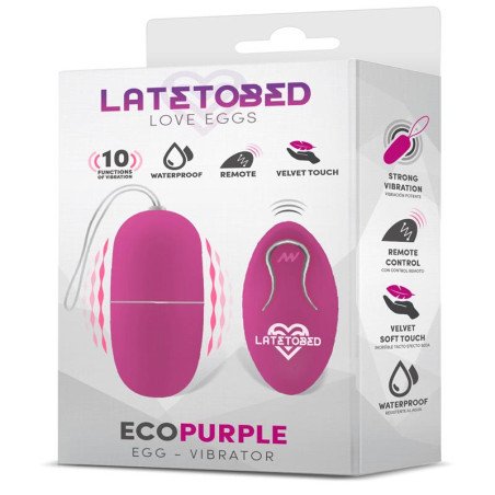 Ecopurple Huevo Vibrador con Control Remoto