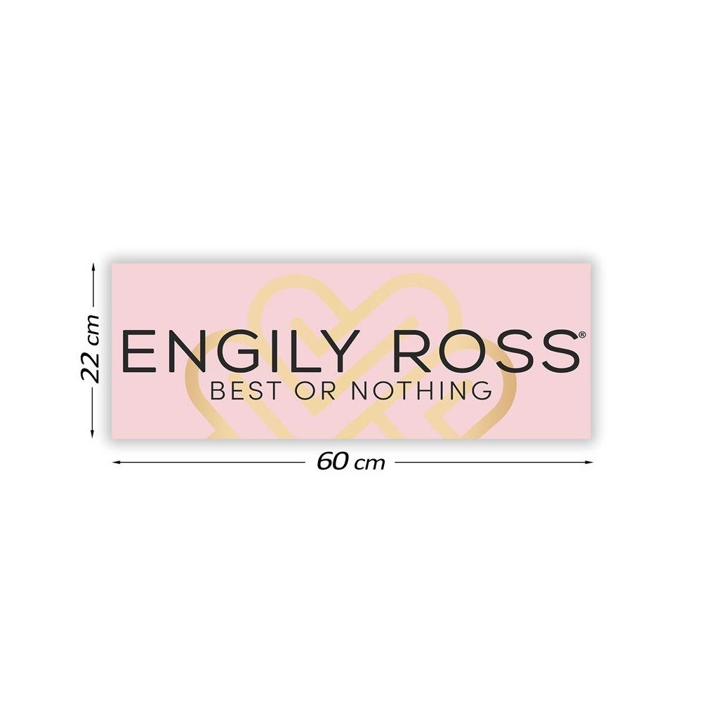 Cartel Promocional Engily Ross 60 cm x 22 cm