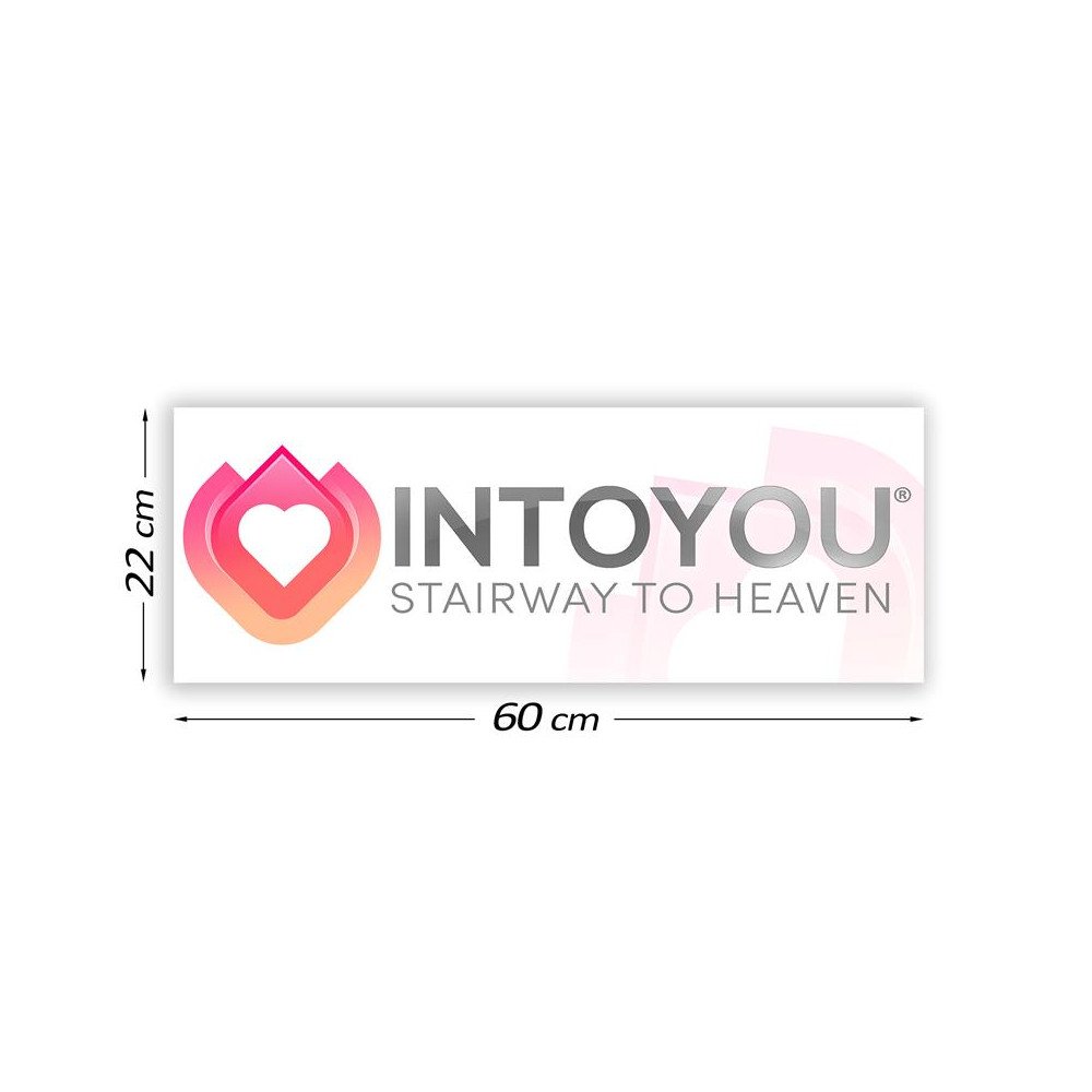 Cartel Promocional Intoyou 60 cm x 22 cm