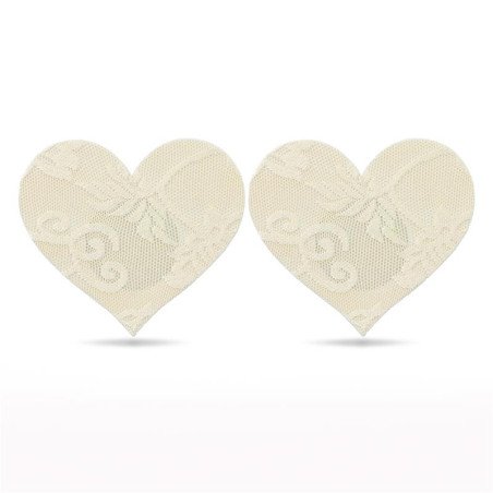 Pack Pezoneras Flor y Corazon Beige
