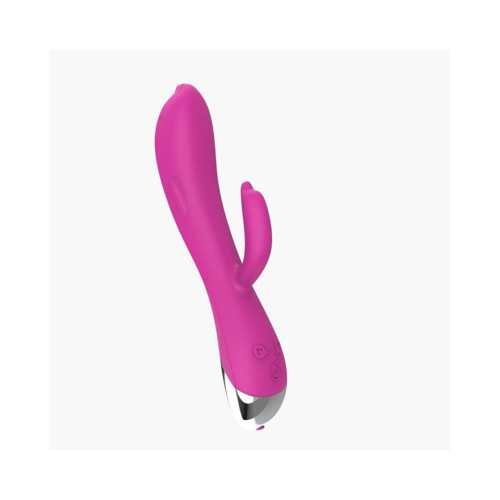 Vibrador Dolphin 6 Funciones USB Rosa