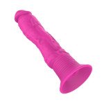 Dildo Realista con Vibracion Silicona Rosa