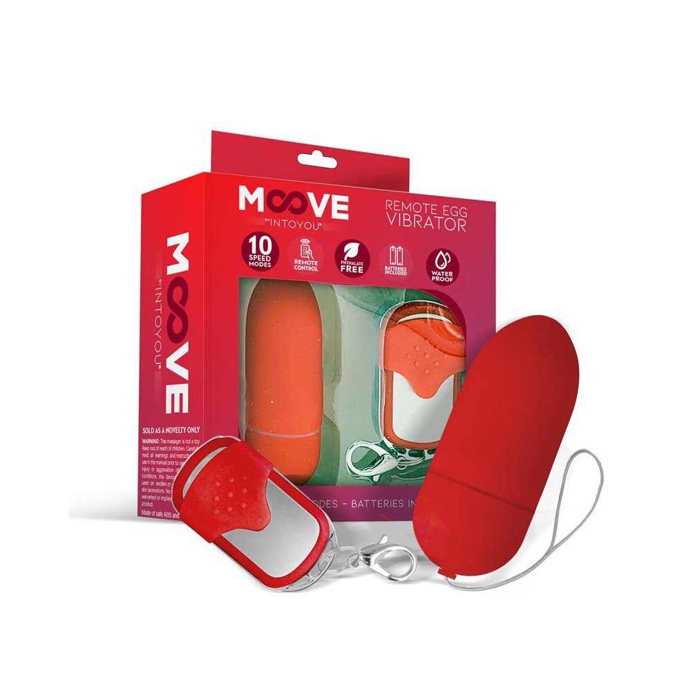 Huevo Vibrador con Control Remoto Rojo