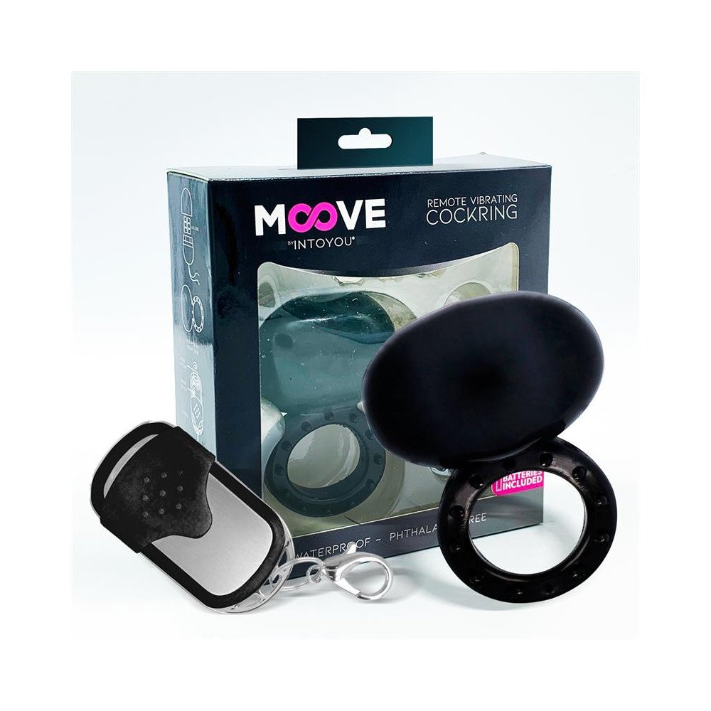 Anillo Vibrador con Control Remoto Negro