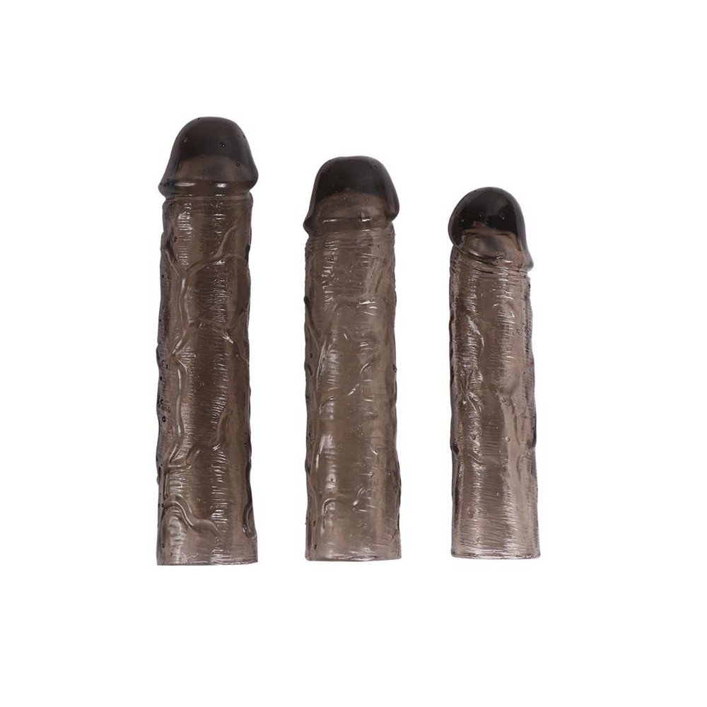 Pack 3 Fundas para el Pene Alex Color Negro