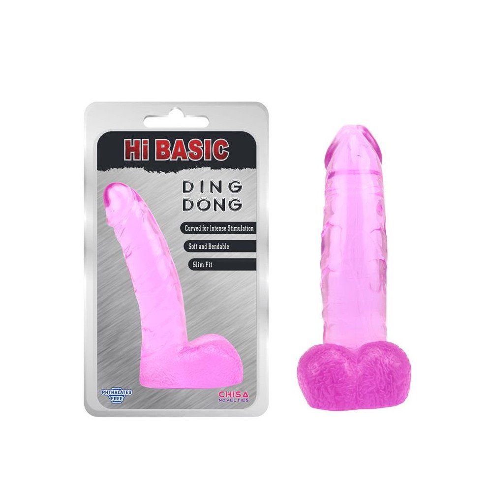 Dildo Ding Dong Transparente Pink
