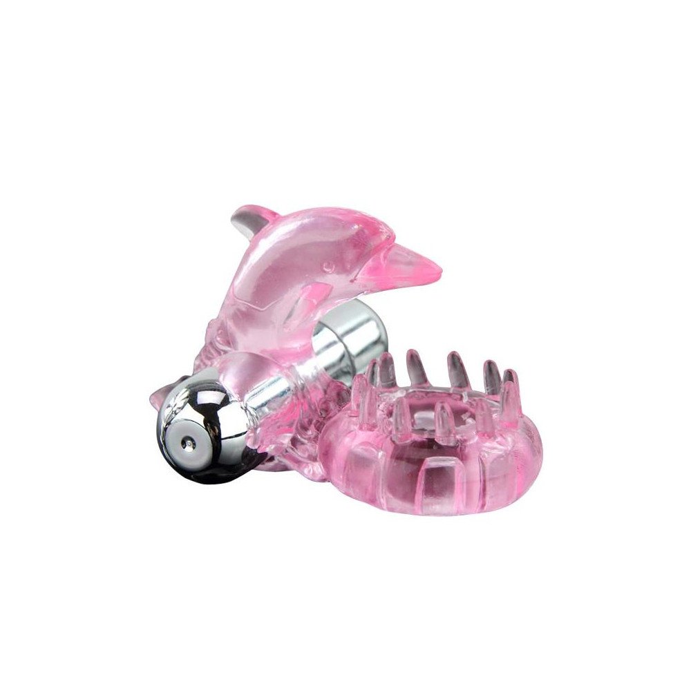 Anillo Vibrador Love Dolphig Ring Rosa