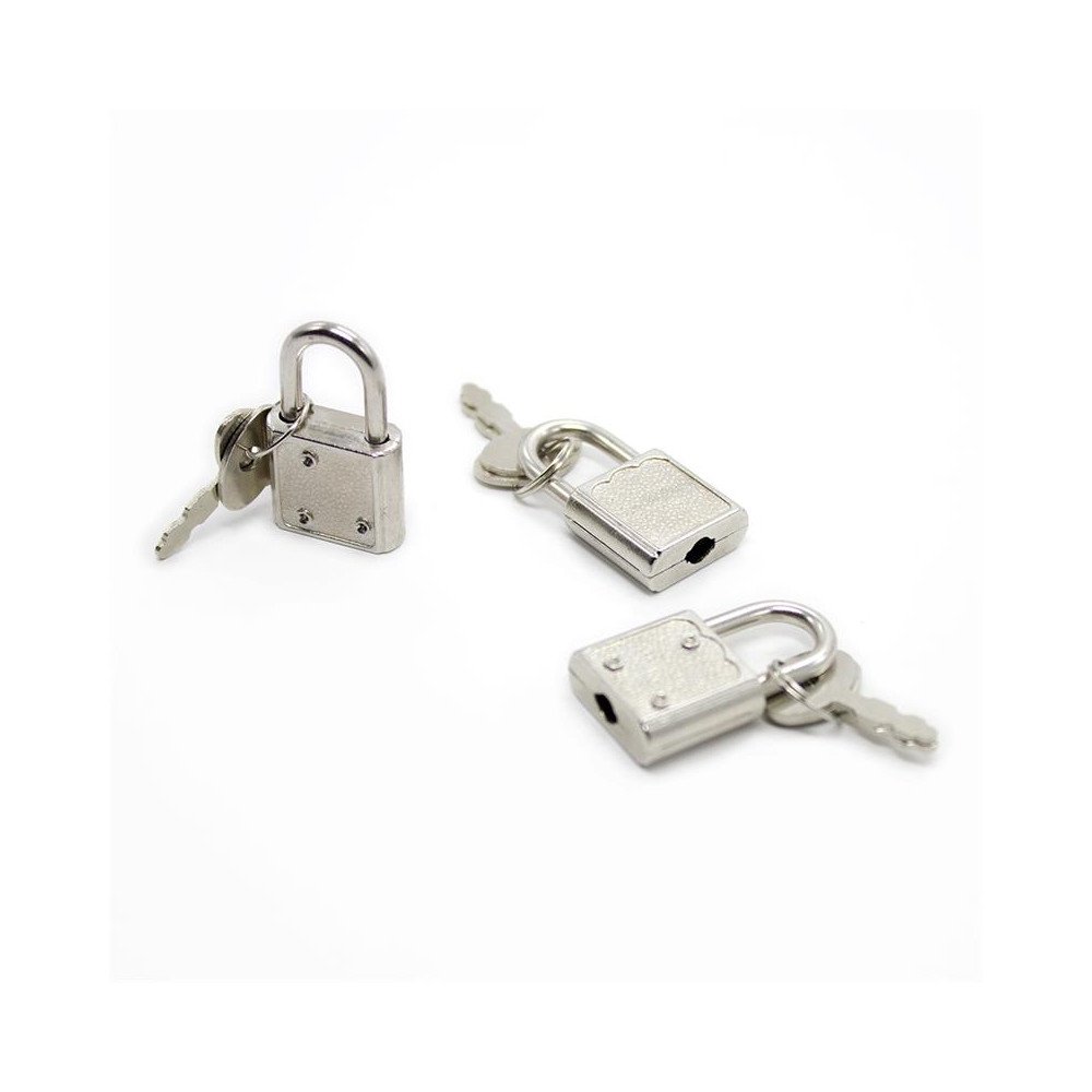 Candado y Llaves Plateado