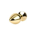 Rosy Gem Plug Anal Dorado con Joya Talla M