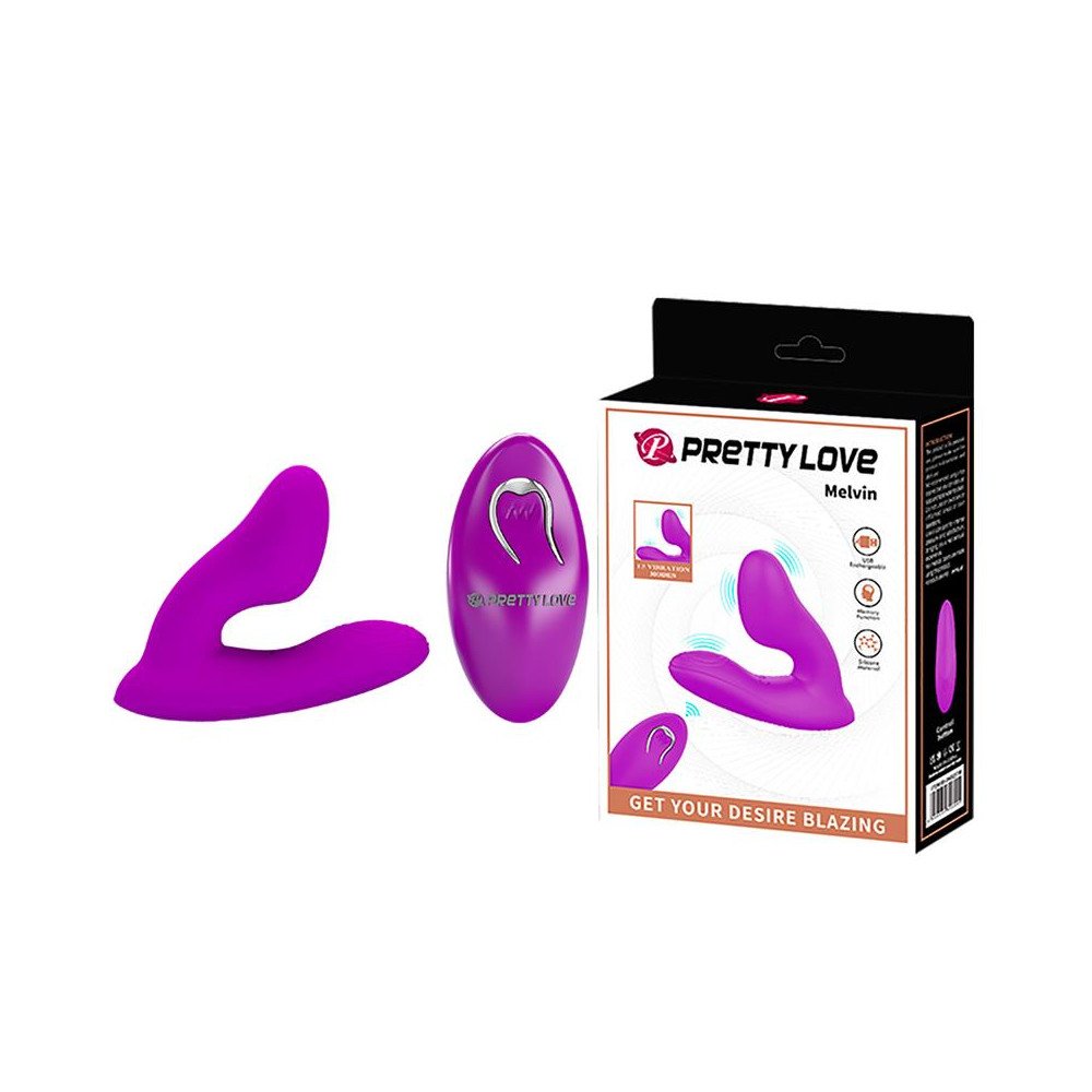 Melvin Plug Anal con Vibracion y Control Remoto