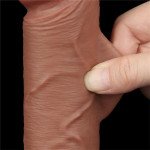 Dildo con Piel Retractil 8 Bronceado