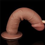 Dildo con Piel Retractil 8 Bronceado