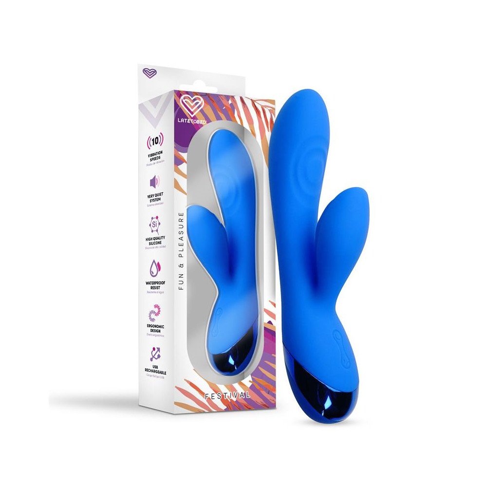 Marna Vibrador USB Azul