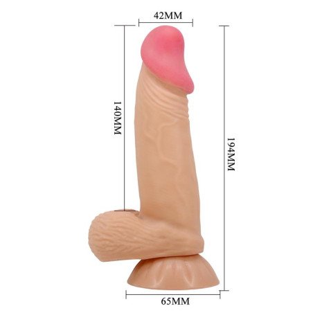 Dildo Realista con Piel Deslizante Retractil 194 cm