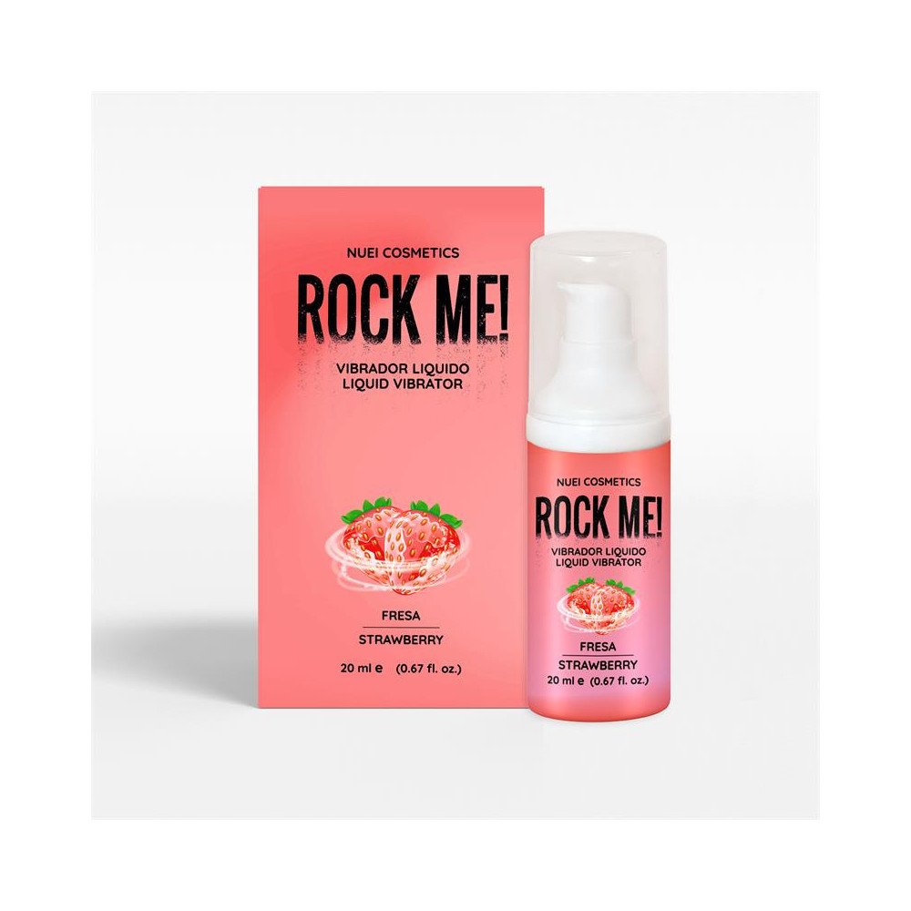 Rock Me Vibrador Liquido Fresa 20 ml