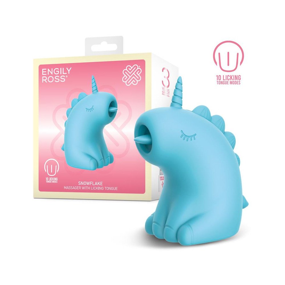 Snowflake Estimulador con Lengua Licking Lameteo