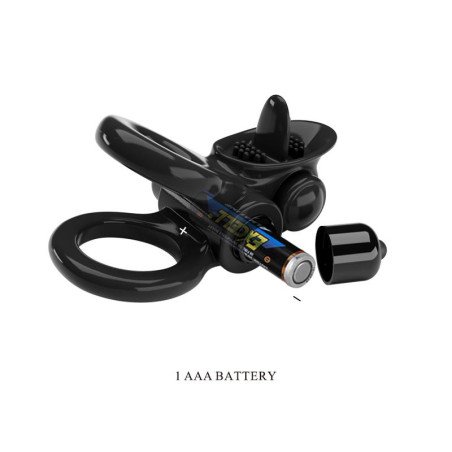 Passionate Anillo Doble para el Pene con Vibracion