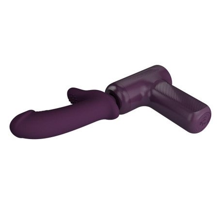 Dj Scholar Pistola de Masaje con Dildo Funcion Empuje Purpura