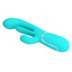 Shania Vibrador con Lengua y Thumping Turquesa